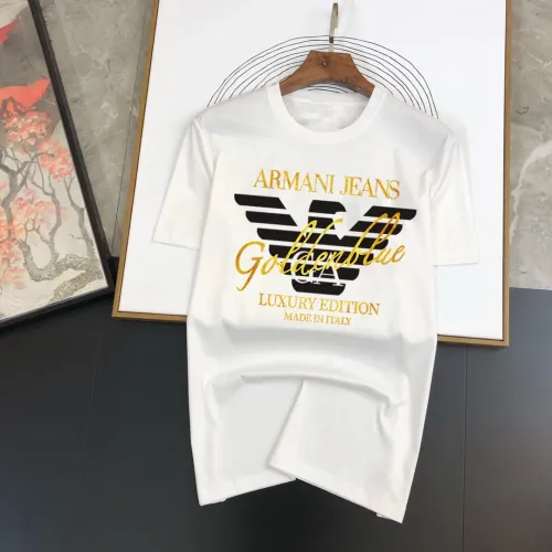 Wholesale Armani T-Shirts Short Sleeved For Men #1438749 $40.00 USD, Wholesale Quality Replica Armani T-Shirts