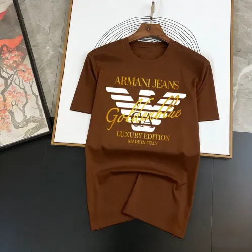 Wholesale Armani T-Shirts Short Sleeved For Men #1438757 $40.00 USD, Wholesale Quality Replica Armani T-Shirts