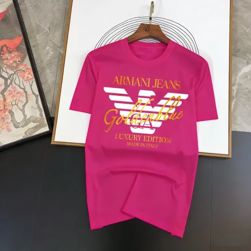 Wholesale Armani T-Shirts Short Sleeved For Men #1438759 $40.00 USD, Wholesale Quality Replica Armani T-Shirts