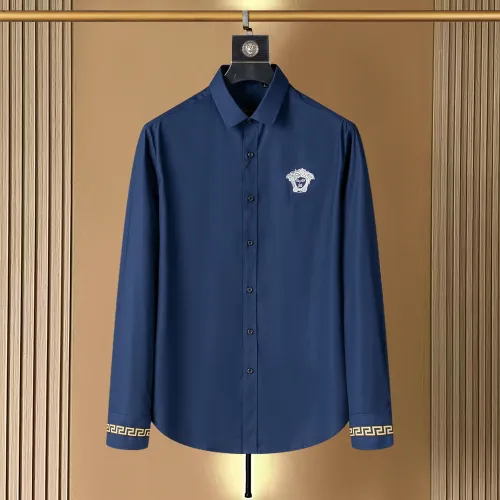 Wholesale Versace Shirts Long Sleeved For Men #1438794 $40.00 USD, Wholesale Quality Replica Versace Shirts