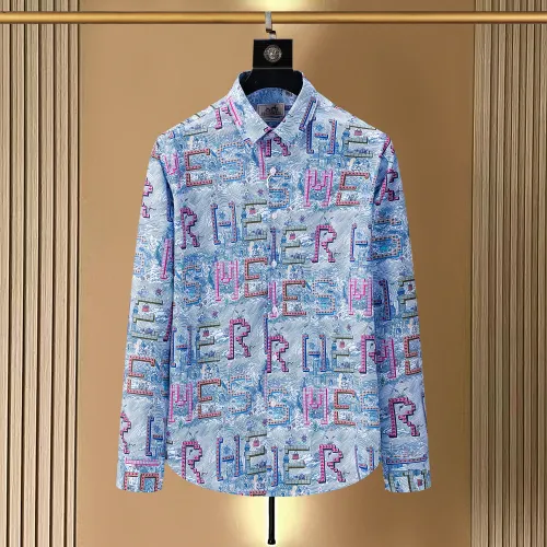Wholesale Hermes Shirts Long Sleeved For Men #1438797 $40.00 USD, Wholesale Quality Replica Hermes Shirts