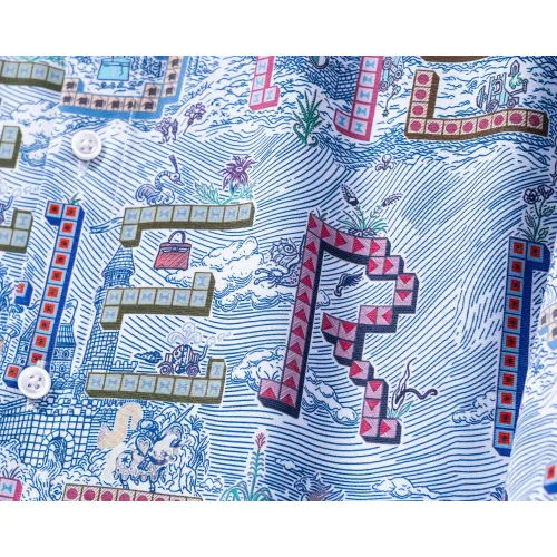 Replica Hermes Shirts Long Sleeved For Men #1438797 $40.00 USD for Wholesale