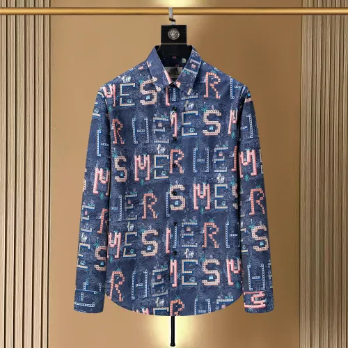 Wholesale Hermes Shirts Long Sleeved For Men #1438798 $40.00 USD, Wholesale Quality Replica Hermes Shirts