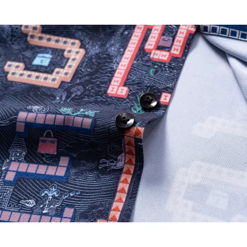 Replica Hermes Shirts Long Sleeved For Men #1438798 $40.00 USD for Wholesale