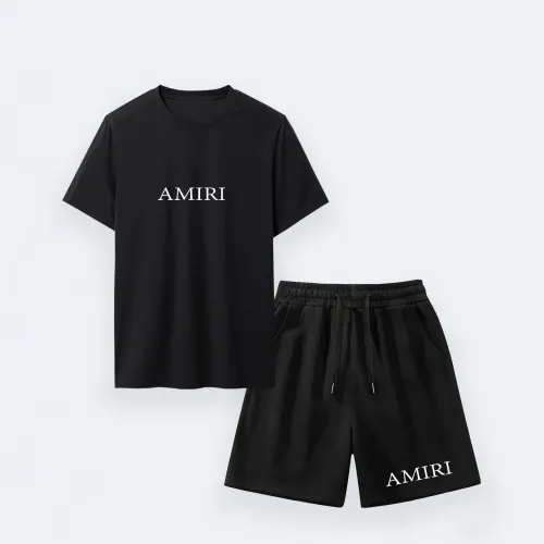 Wholesale Amiri Tracksuits Short Sleeved For Men #1438824 $42.00 USD, Wholesale Quality Replica Amiri Tracksuits