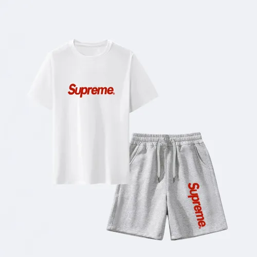Wholesale Supreme Trancksuits Short Sleeved For Men #1438829 $42.00 USD, Wholesale Quality Replica Supreme Trancksuits