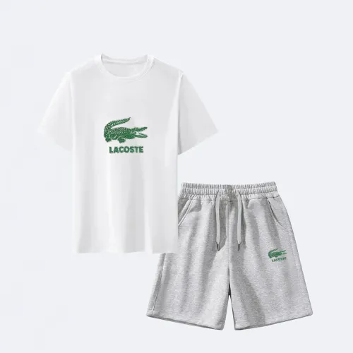 Wholesale Lacoste Tracksuits Short Sleeved For Men #1438835 $42.00 USD, Wholesale Quality Replica Lacoste Tracksuits