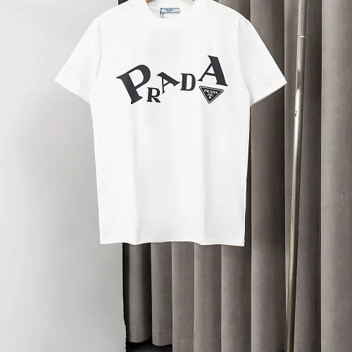 Wholesale Prada T-Shirts Short Sleeved For Men #1438839 $36.00 USD, Wholesale Quality Replica Prada T-Shirts