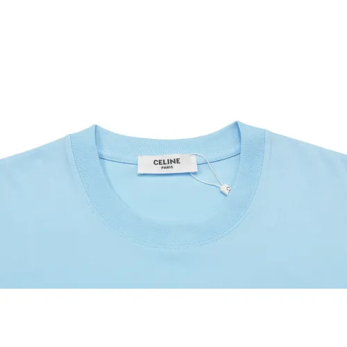 Replica Celine T-Shirts Short Sleeved For Unisex #1438972 $41.00 USD for Wholesale