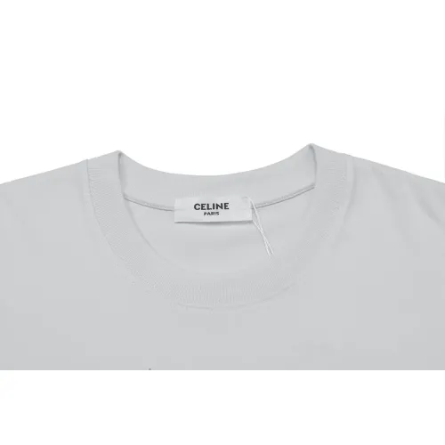 Replica Celine T-Shirts Short Sleeved For Unisex #1438973 $41.00 USD for Wholesale