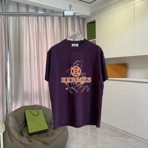 Wholesale Hermes T-Shirts Short Sleeved For Unisex #1438987 $42.00 USD, Wholesale Quality Replica Hermes T-Shirts