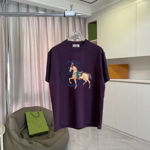 Wholesale Hermes T-Shirts Short Sleeved For Unisex #1438992 $42.00 USD, Wholesale Quality Replica Hermes T-Shirts