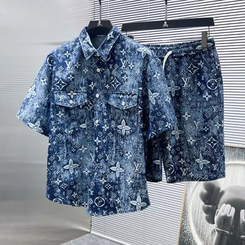 Wholesale Louis Vuitton LV Tracksuits Short Sleeved For Men #1439149 $76.00 USD, Wholesale Quality Replica Louis Vuitton LV Tracksuits