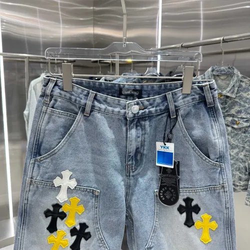 Replica Chrome Hearts Jeans For Men #1439158 $64.00 USD for Wholesale
