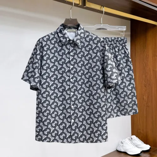 Wholesale Burberry Tracksuits Short Sleeved For Men #1439191 $76.00 USD, Wholesale Quality Replica Burberry Tracksuits