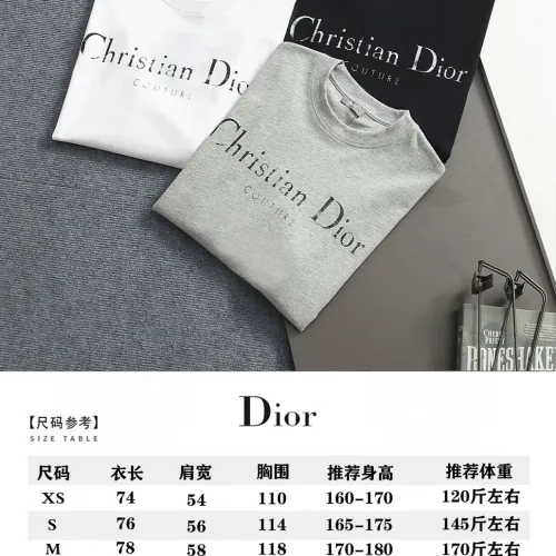 Replica Christian Dior T-Shirts Short Sleeved For Unisex #1439193 $40.00 USD for Wholesale
