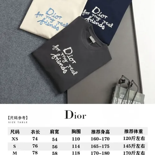 Replica Christian Dior T-Shirts Short Sleeved For Unisex #1439197 $40.00 USD for Wholesale