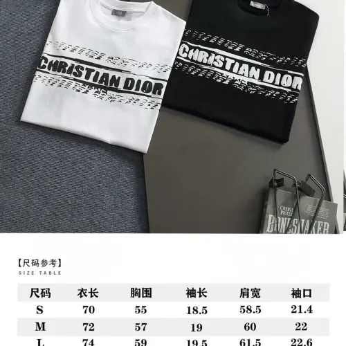 Replica Christian Dior T-Shirts Short Sleeved For Unisex #1439204 $40.00 USD for Wholesale
