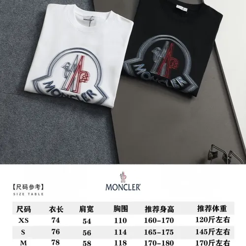 Replica Moncler T-Shirts Short Sleeved For Unisex #1439205 $40.00 USD for Wholesale