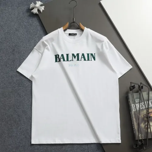 Wholesale Balmain T-Shirts Short Sleeved For Unisex #1439220 $40.00 USD, Wholesale Quality Replica Balmain T-Shirts