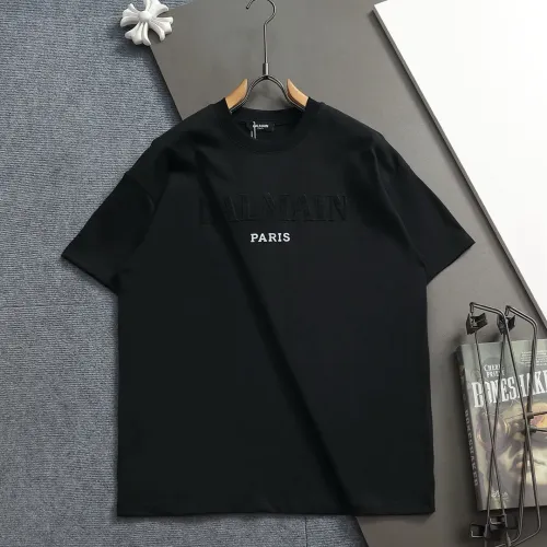 Wholesale Balmain T-Shirts Short Sleeved For Unisex #1439222 $40.00 USD, Wholesale Quality Replica Balmain T-Shirts