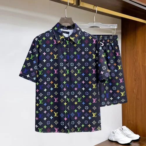 Wholesale Louis Vuitton LV Tracksuits Short Sleeved For Men #1439251 $76.00 USD, Wholesale Quality Replica Louis Vuitton LV Tracksuits
