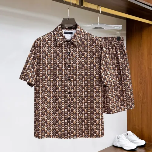Wholesale Louis Vuitton LV Tracksuits Short Sleeved For Men #1439252 $76.00 USD, Wholesale Quality Replica Louis Vuitton LV Tracksuits