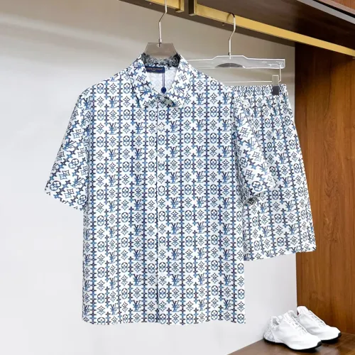 Wholesale Louis Vuitton LV Tracksuits Short Sleeved For Men #1439253 $76.00 USD, Wholesale Quality Replica Louis Vuitton LV Tracksuits