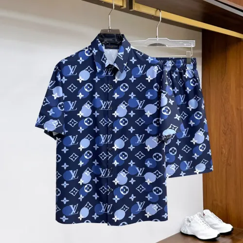 Wholesale Louis Vuitton LV Tracksuits Short Sleeved For Men #1439254 $76.00 USD, Wholesale Quality Replica Louis Vuitton LV Tracksuits