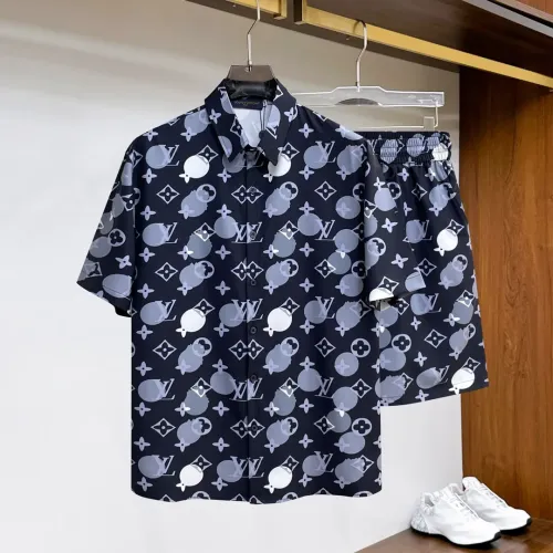 Wholesale Louis Vuitton LV Tracksuits Short Sleeved For Men #1439255 $76.00 USD, Wholesale Quality Replica Louis Vuitton LV Tracksuits