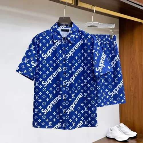 Wholesale Louis Vuitton LV Tracksuits Short Sleeved For Men #1439256 $76.00 USD, Wholesale Quality Replica Louis Vuitton LV Tracksuits