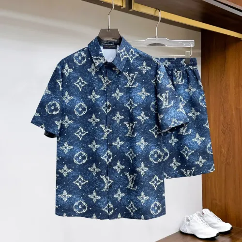 Wholesale Louis Vuitton LV Tracksuits Short Sleeved For Men #1439257 $76.00 USD, Wholesale Quality Replica Louis Vuitton LV Tracksuits
