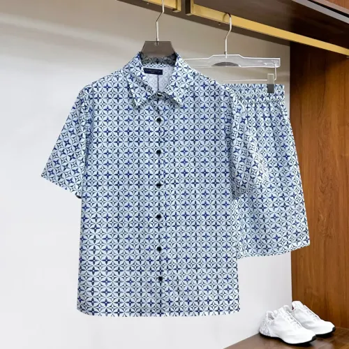 Wholesale Louis Vuitton LV Tracksuits Short Sleeved For Men #1439258 $76.00 USD, Wholesale Quality Replica Louis Vuitton LV Tracksuits