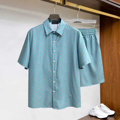 Wholesale Louis Vuitton LV Tracksuits Short Sleeved For Men #1439259 $76.00 USD, Wholesale Quality Replica Louis Vuitton LV Tracksuits