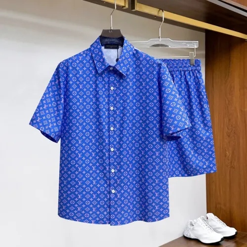 Wholesale Louis Vuitton LV Tracksuits Short Sleeved For Men #1439260 $76.00 USD, Wholesale Quality Replica Louis Vuitton LV Tracksuits