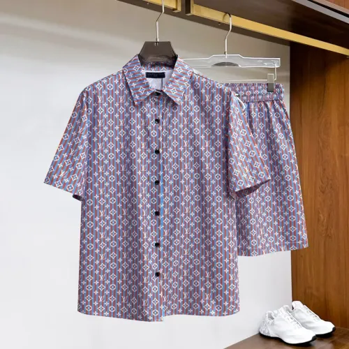 Wholesale Louis Vuitton LV Tracksuits Short Sleeved For Men #1439262 $76.00 USD, Wholesale Quality Replica Louis Vuitton LV Tracksuits