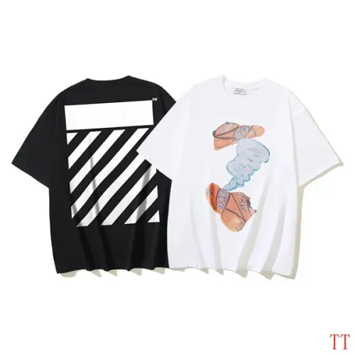 Replica Off-White T-Shirts Short Sleeved For Unisex #1439290 $32.00 USD for Wholesale