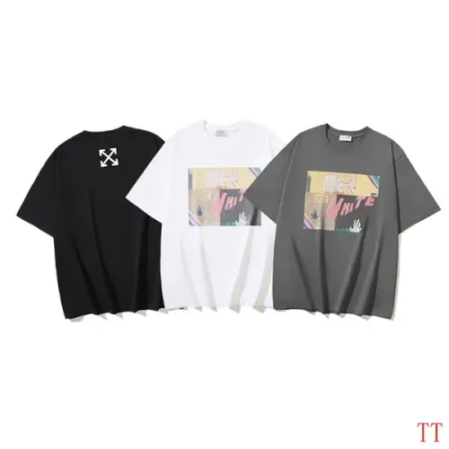 Replica Off-White T-Shirts Short Sleeved For Unisex #1439301 $29.00 USD for Wholesale