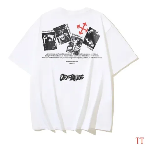 Replica Off-White T-Shirts Short Sleeved For Unisex #1439306 $29.00 USD for Wholesale