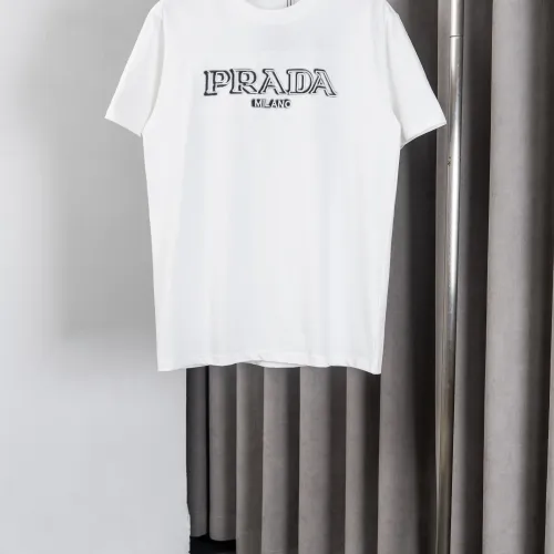 Wholesale Prada T-Shirts Short Sleeved For Men #1439370 $36.00 USD, Wholesale Quality Replica Prada T-Shirts