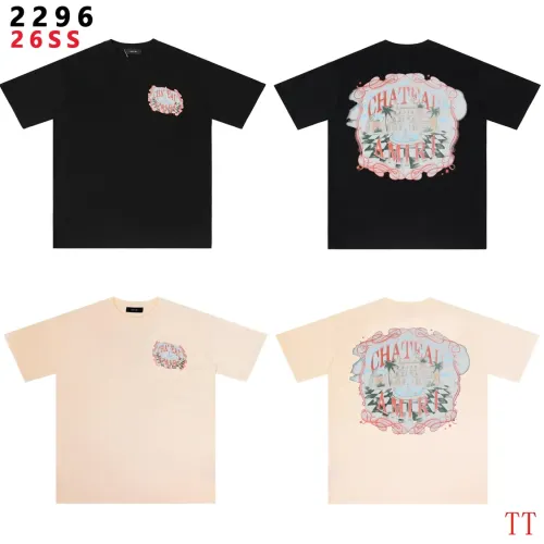 Replica Amiri T-Shirts Short Sleeved For Unisex #1439416 $29.00 USD for Wholesale