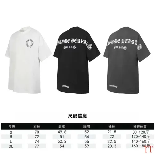 Replica Chrome Hearts T-Shirts Short Sleeved For Unisex #1439427 $36.00 USD for Wholesale