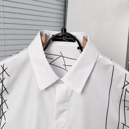 Replica Alexander McQueen Shirts Long Sleeved For Men #1439429 $72.00 USD for Wholesale