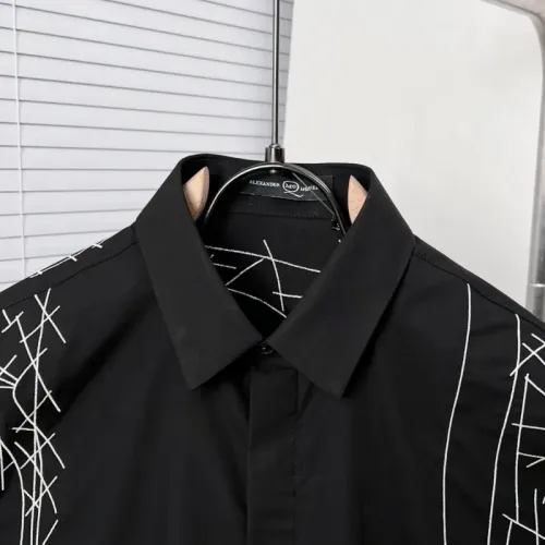 Replica Alexander McQueen Shirts Long Sleeved For Men #1439430 $72.00 USD for Wholesale