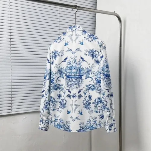 Replica Christian Dior Shirts Long Sleeved For Men #1439452 $64.00 USD for Wholesale
