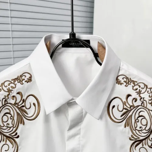 Replica Versace Shirts Long Sleeved For Men #1439465 $72.00 USD for Wholesale