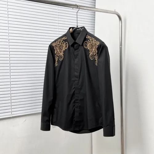 Wholesale Versace Shirts Long Sleeved For Men #1439466 $72.00 USD, Wholesale Quality Replica Versace Shirts