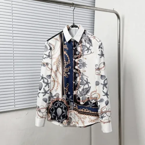 Wholesale Versace Shirts Long Sleeved For Men #1439471 $64.00 USD, Wholesale Quality Replica Versace Shirts