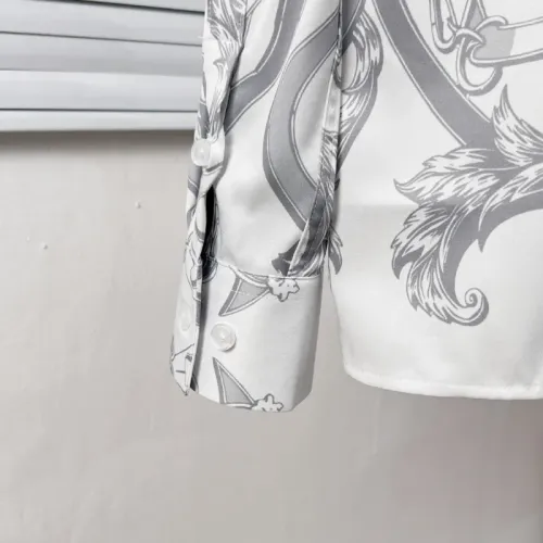 Replica Hermes Shirts Long Sleeved For Men #1439476 $64.00 USD for Wholesale