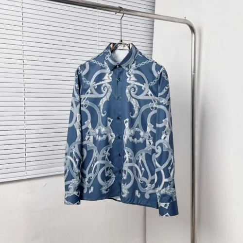 Wholesale Hermes Shirts Long Sleeved For Men #1439477 $64.00 USD, Wholesale Quality Replica Hermes Shirts